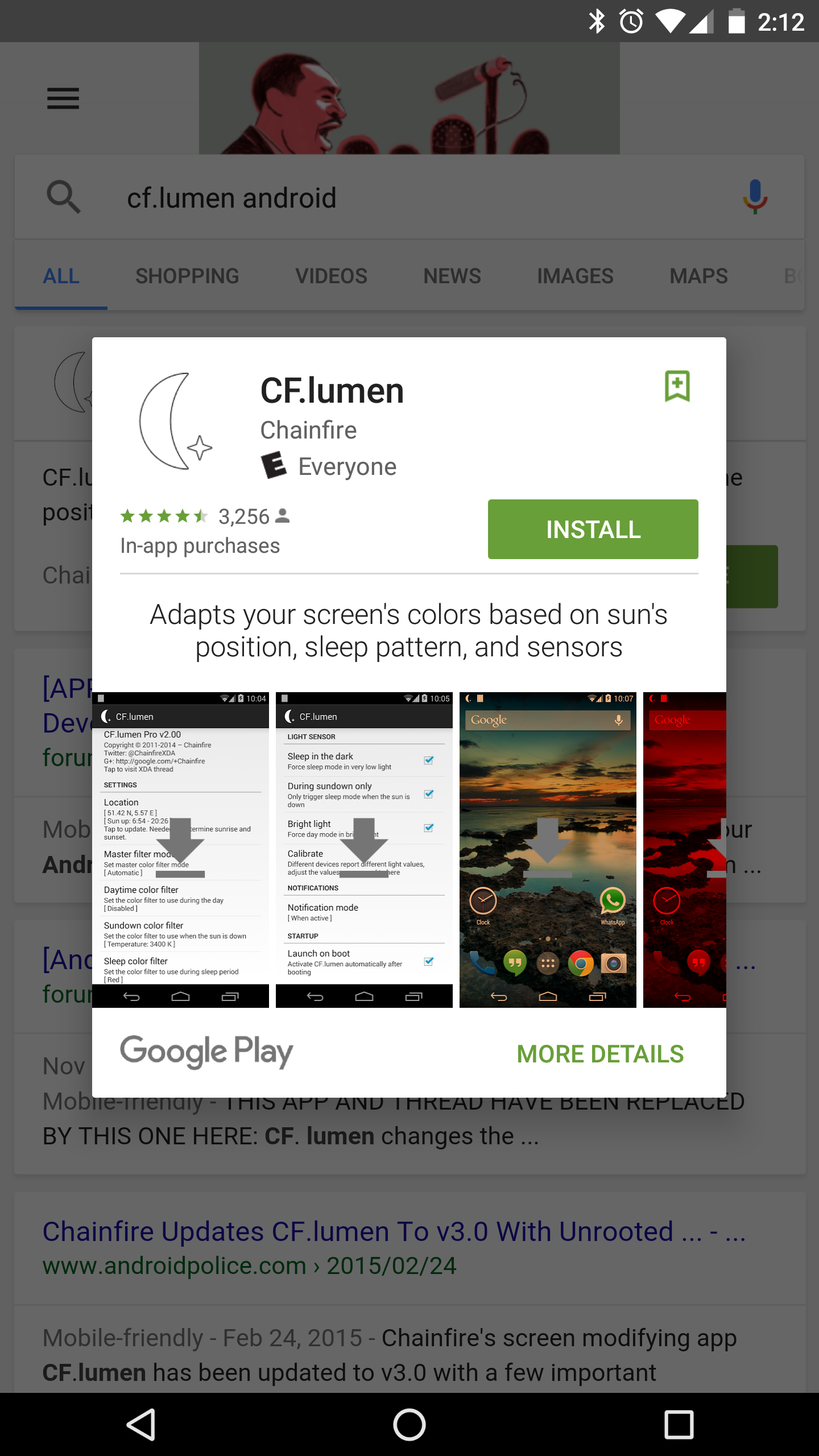 install apps search