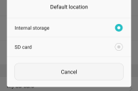 Honor 5X default storage