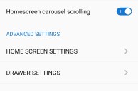 Vibe UI Homescreen types