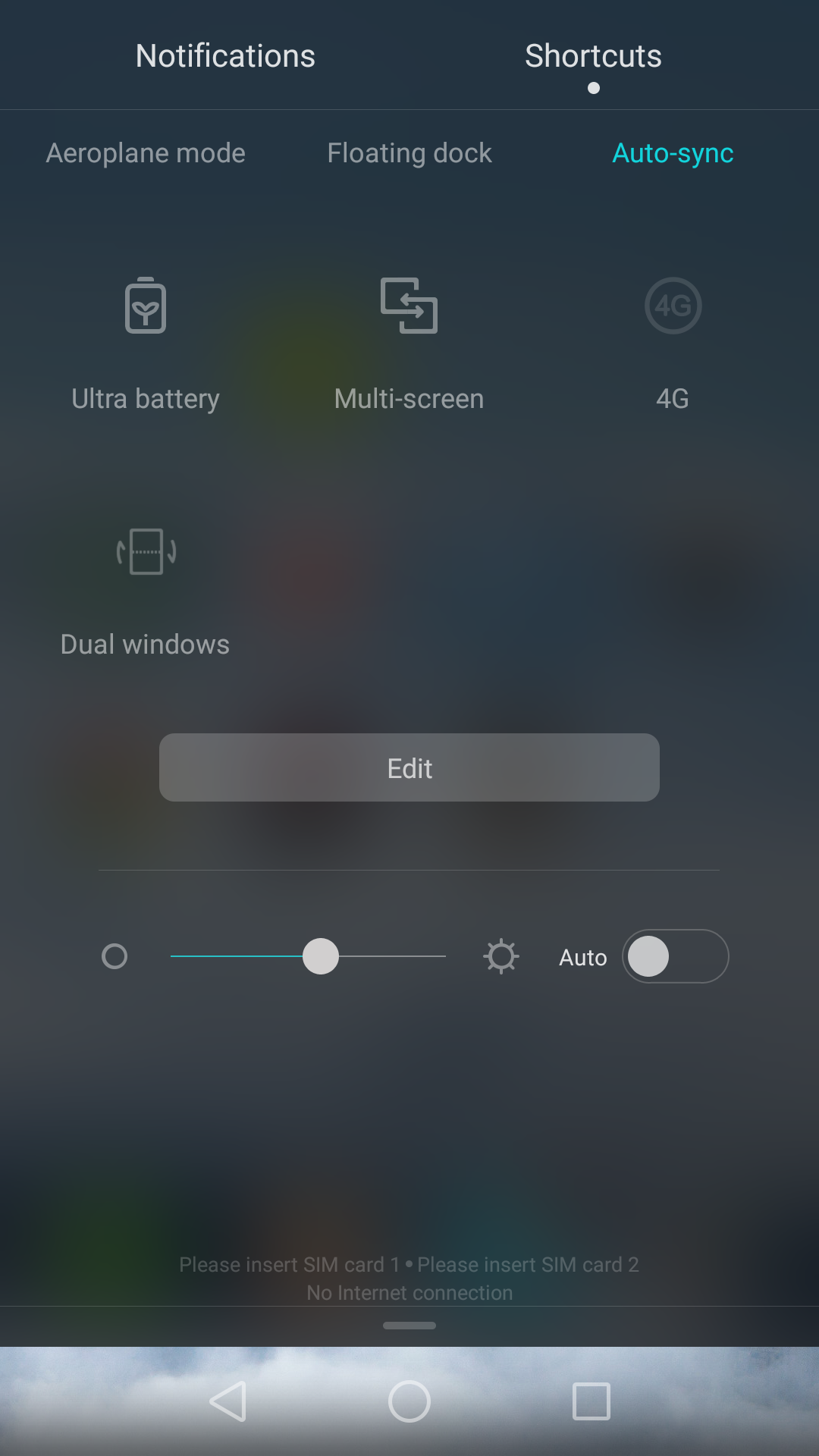 Honor 5X Quick Settings