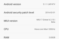 MIUI 7.1 on Redmi Note 3