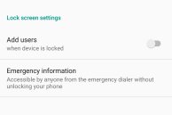 lockscreen info