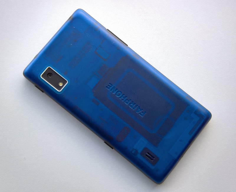 Fairphone 2 - translucent back view