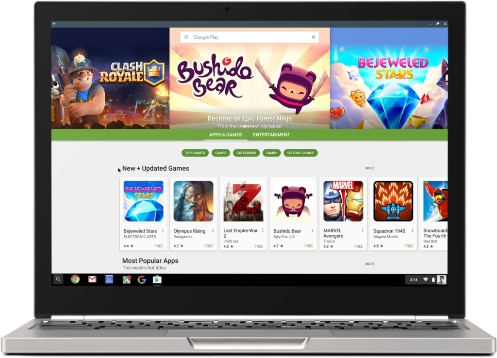 Chromebooks Google Play