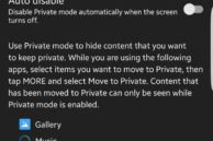 Galaxy S7 private mode