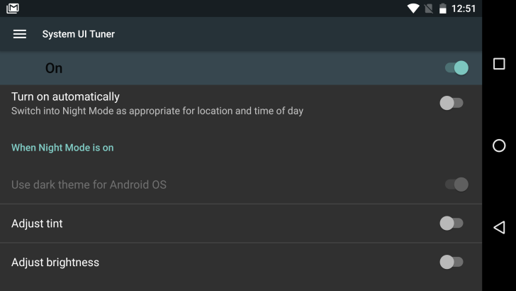 Night mode google