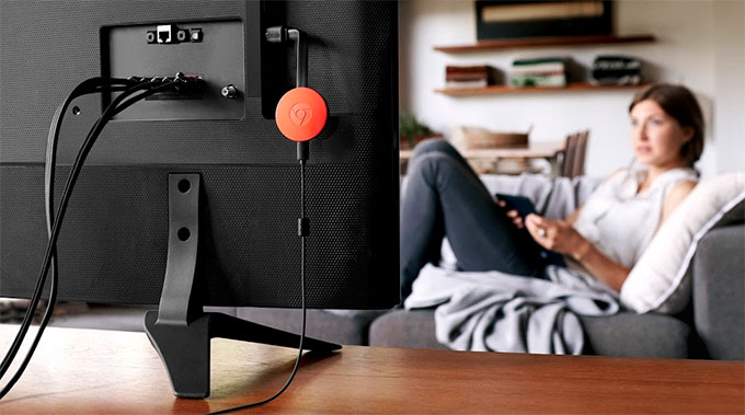 chromecast behind