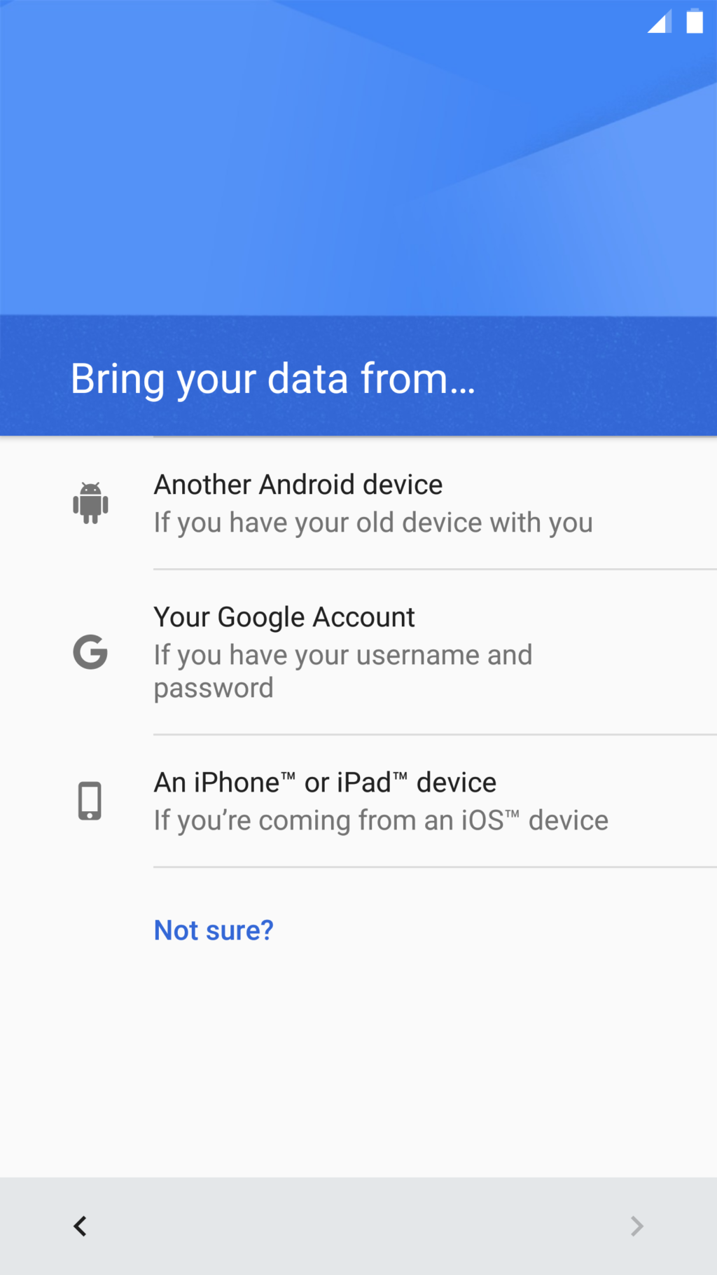 Nougat switch iphone