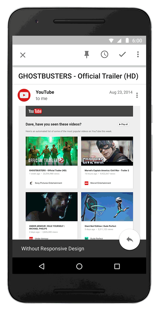 gmail responsive