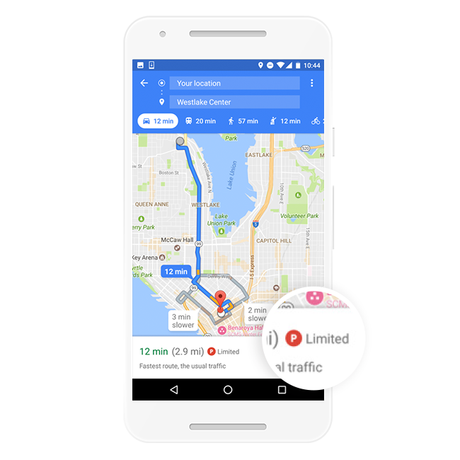 Google Maps Parking