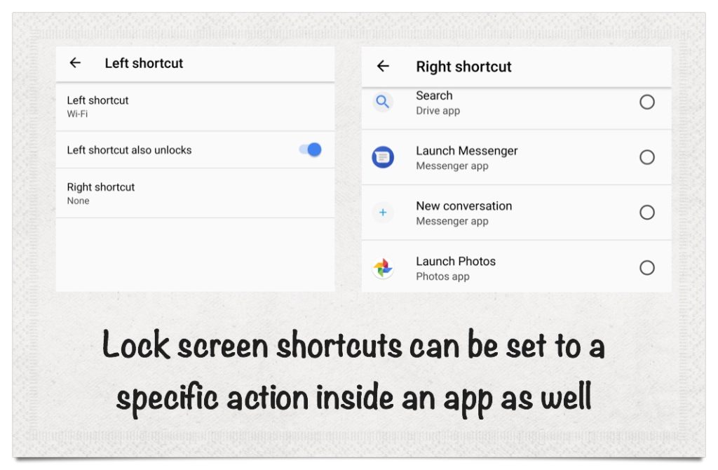 Android O Lockscreen shortcut2