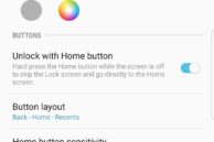 Galaxy S8 home Button customisation