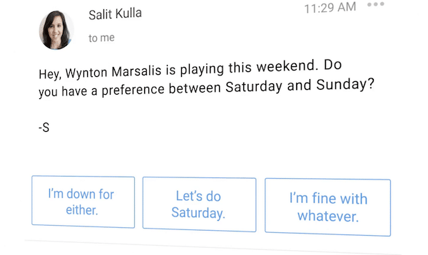 Gmail Smart Reply