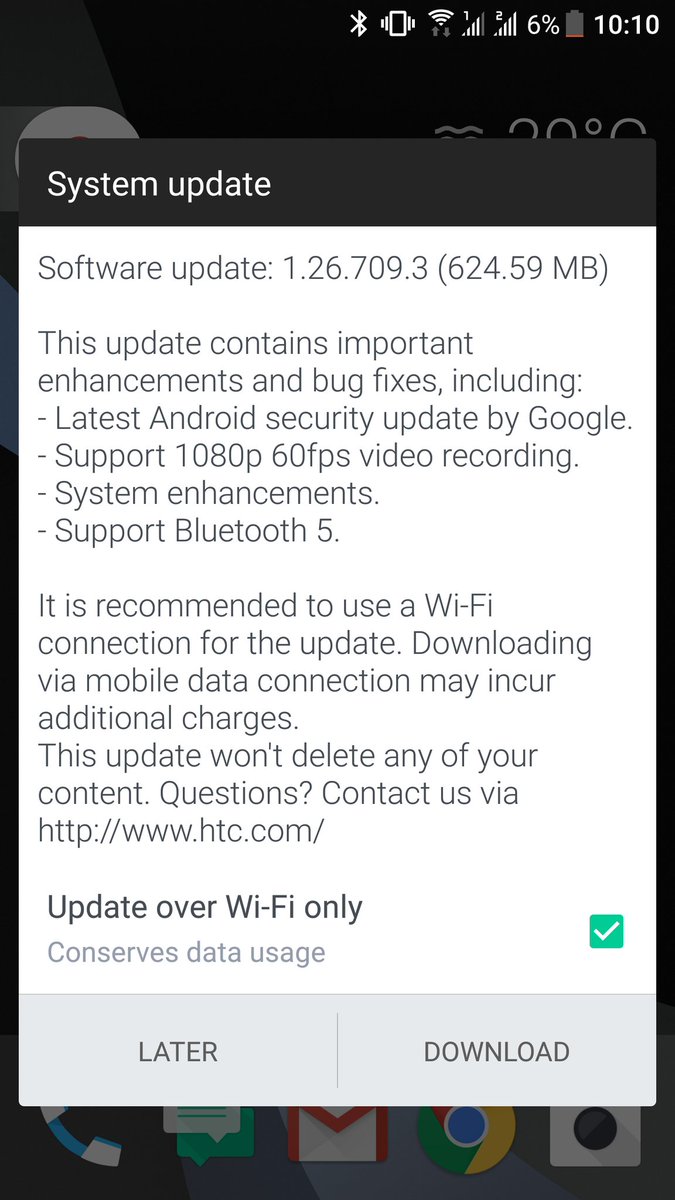 HTC U11 Update