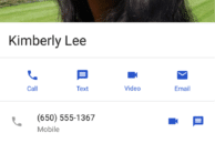 Google Contacts update