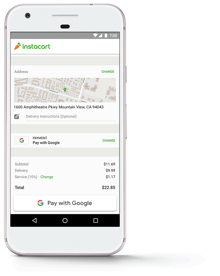 Pay with Google
