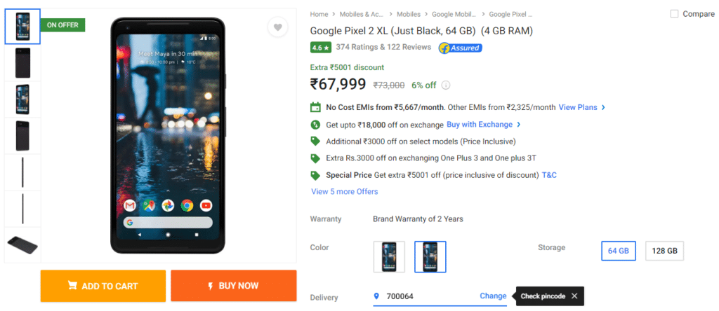 Pixel 2 deal