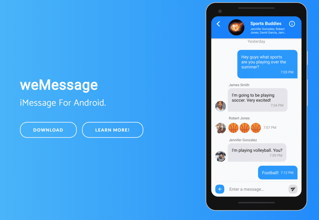 weMessage