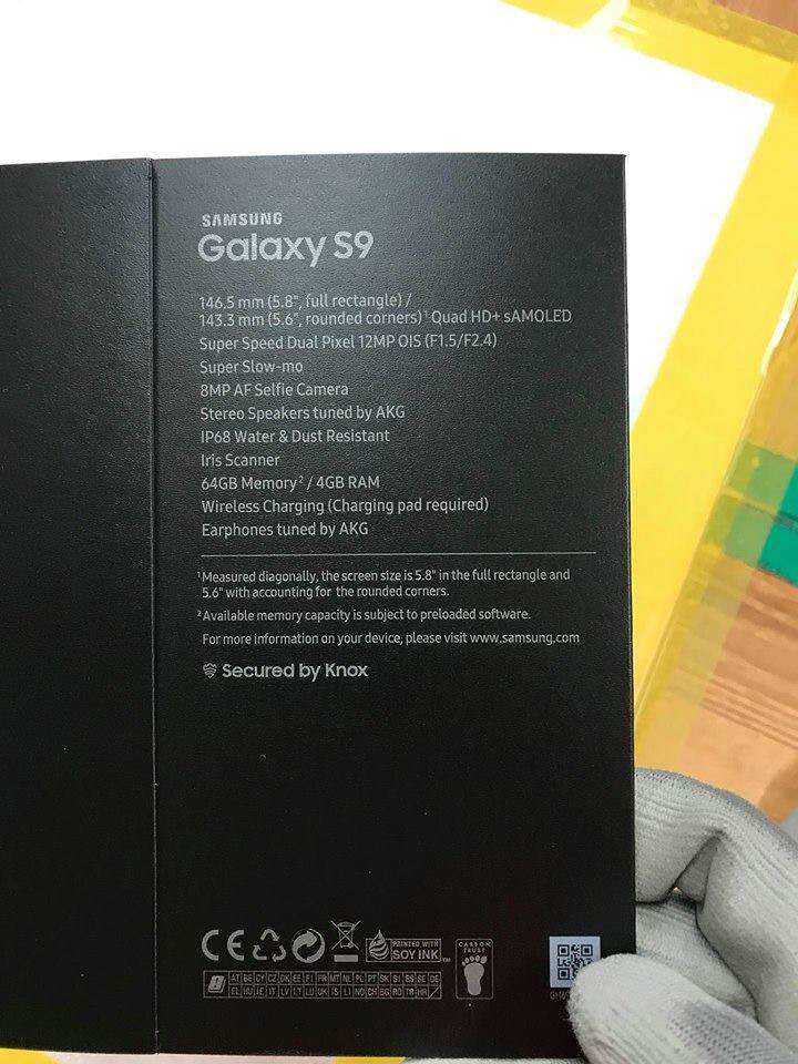 Galaxy S9 retail