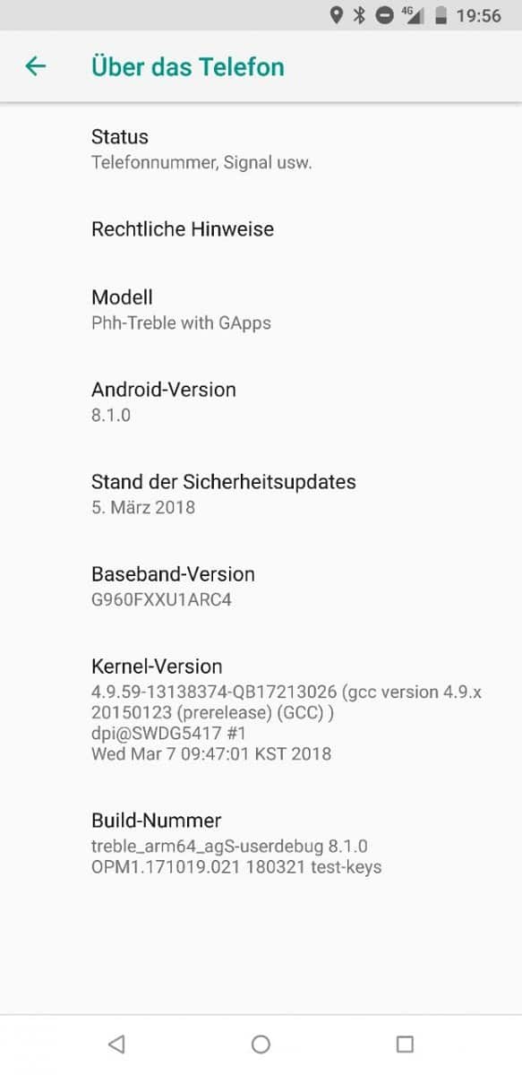 S9 Treble stock android