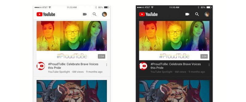Google Adds Dark Mode to YouTube's Android App