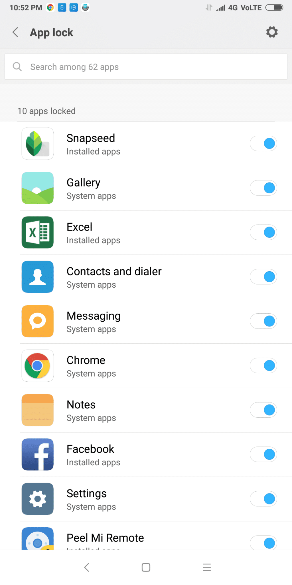 app lock redmi note 5