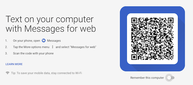 AndroidMessages OntheWeb
