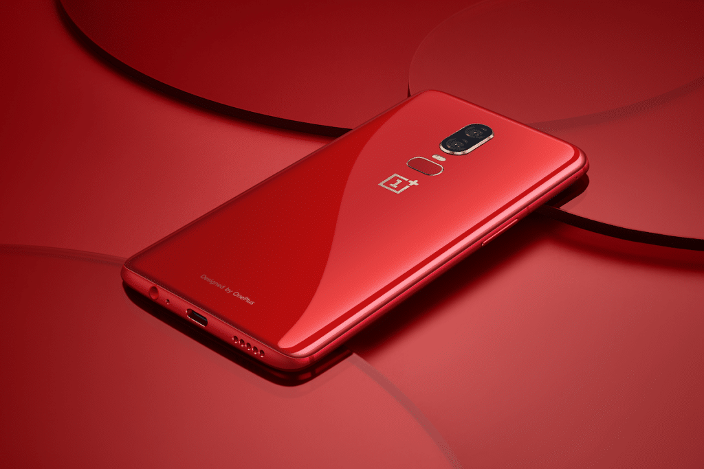 red OnePlus 6