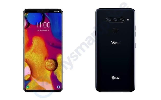 The LG V40 ThinQ leaks out with three rear cameras