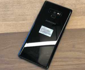 Note 9 rear black