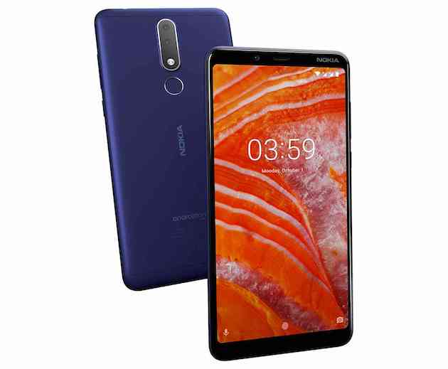 Nokia 3.1 now official