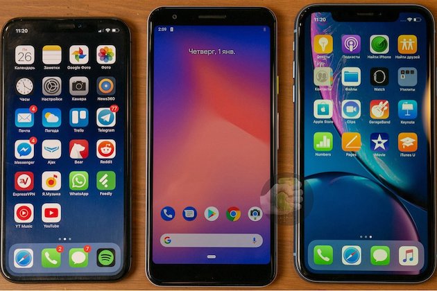 Google Pixel3Lite sizecomparison