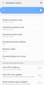 Galaxy S10 Display Density