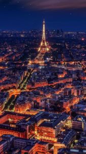 paris france eiffel tower night m2 2160x3840