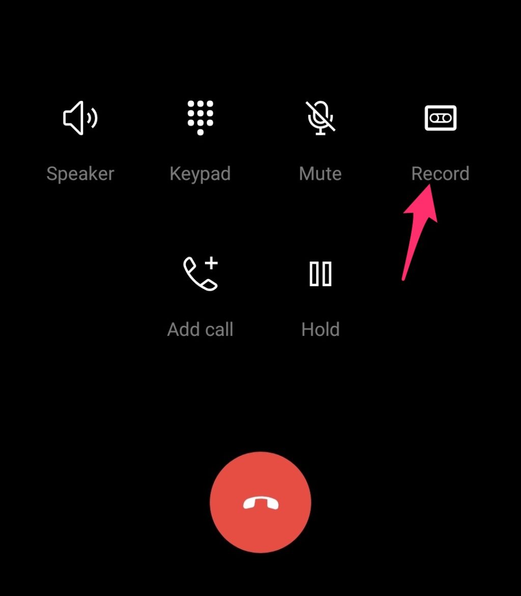 OnePlus 7 Call Record