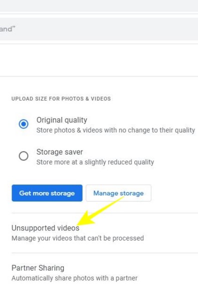 Free up space in the Google Photos app