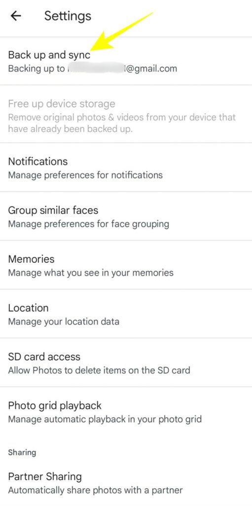 Disable photo backup for Messaging apps to free up space