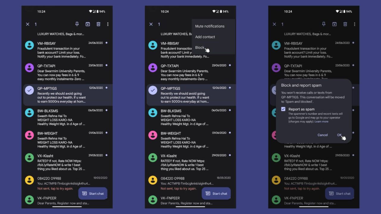How To Block Spam Messages On Android