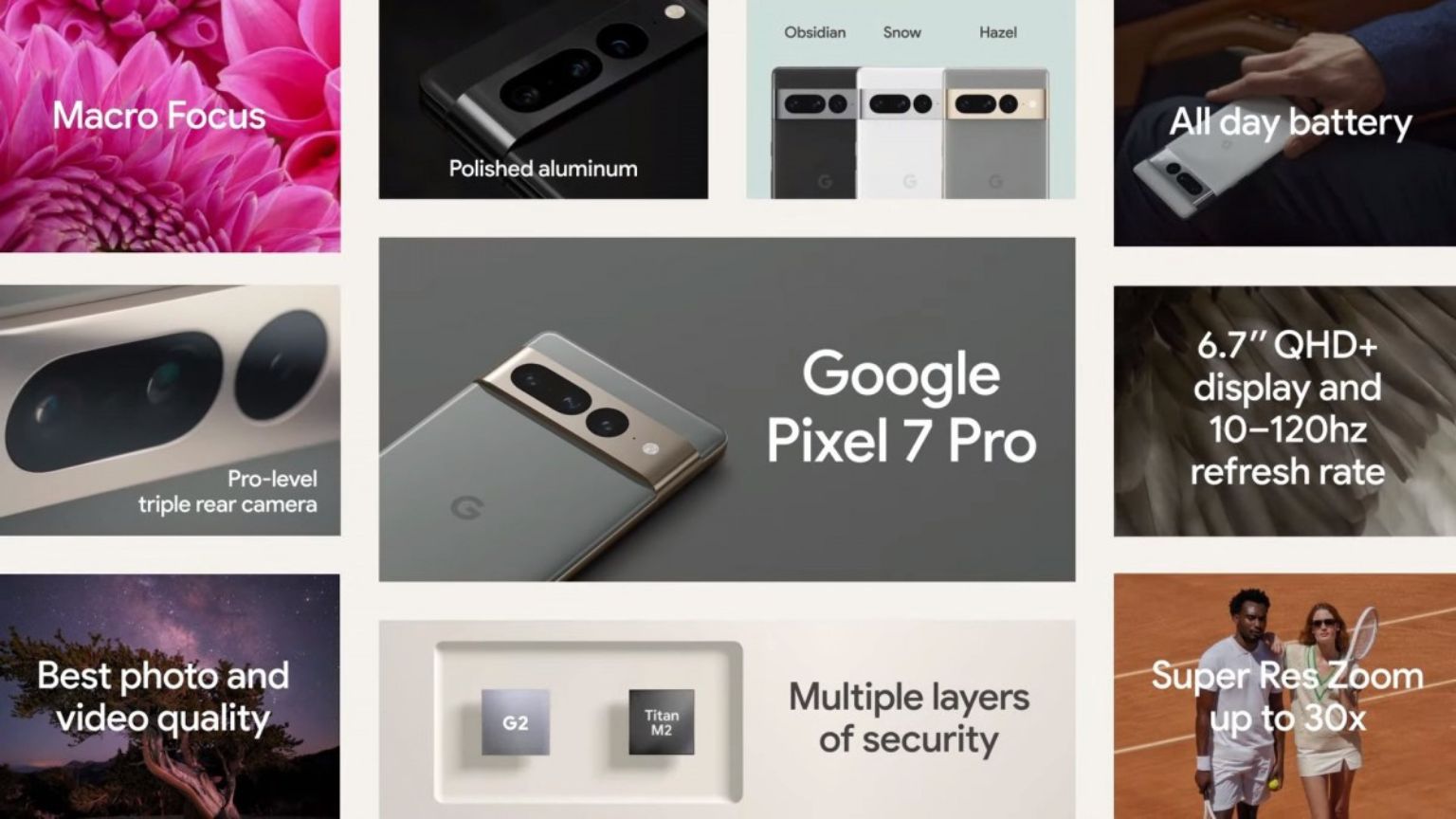 Google Pixel 7 Pro specs