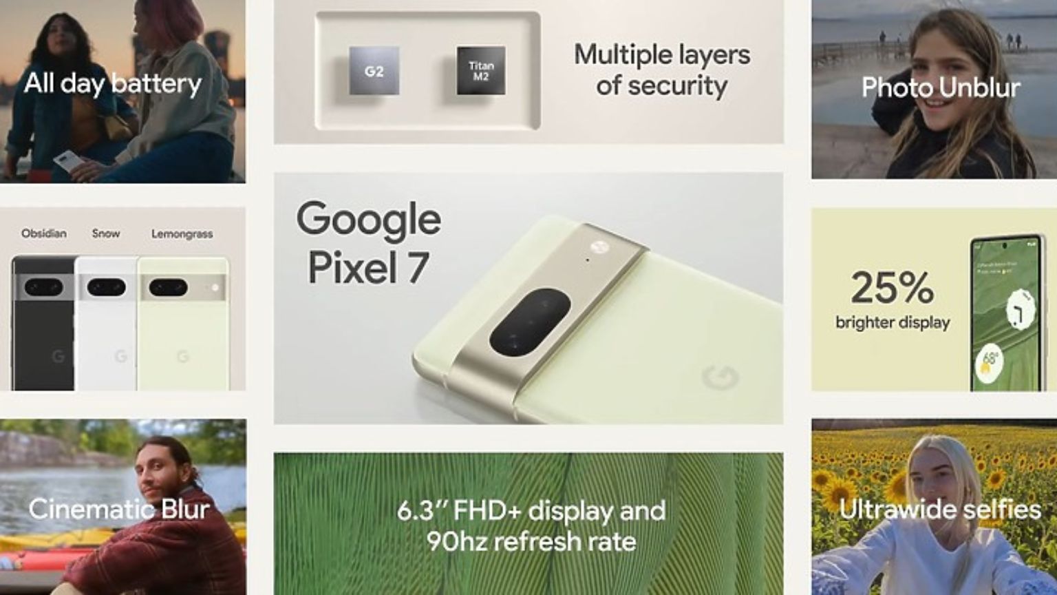 Google Pixel 7 specs