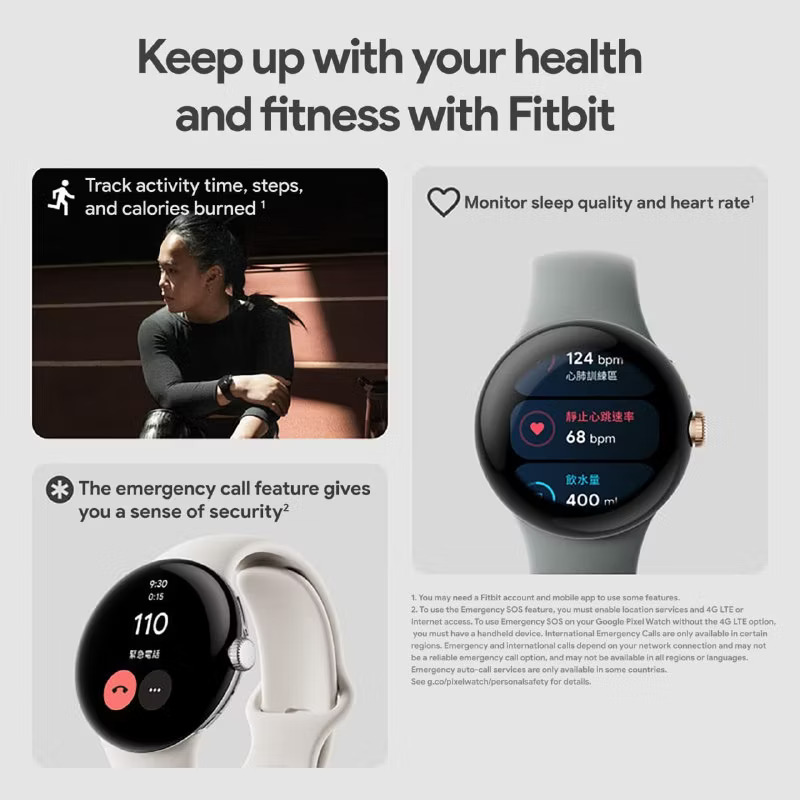Google Pixel Watch health and fitness features