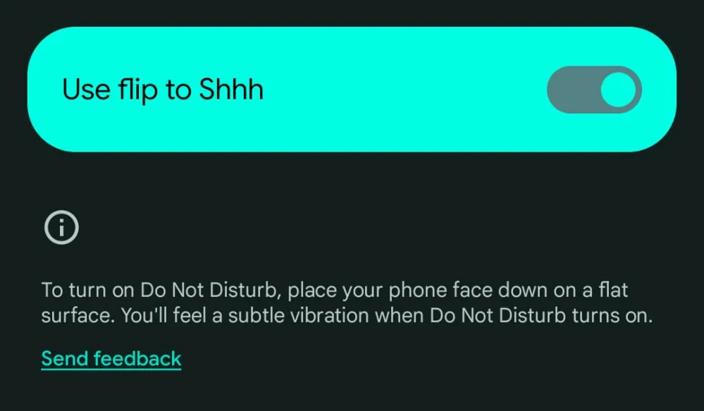 Flip to Shh on Google Pixel Fold