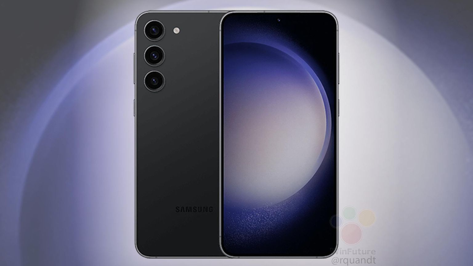 El render de prensa del Samsung Galaxy S23 revela nuevas opciones de color