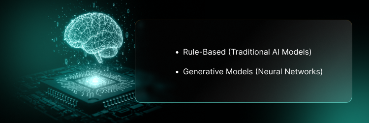 rule-based AI vs generative AI