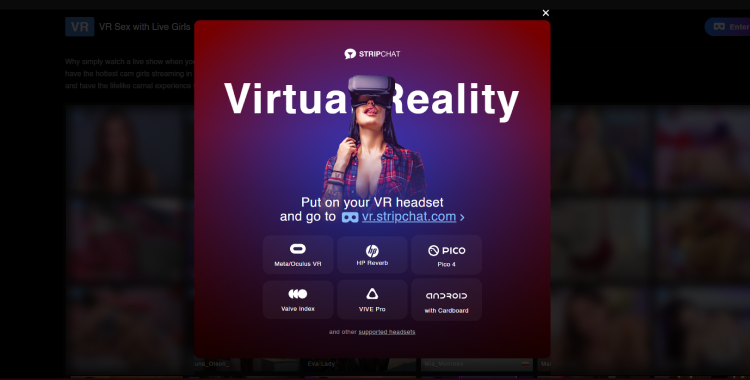 VR Shows on Stripchat